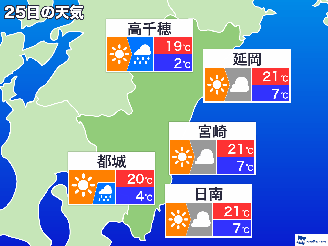 宮崎 天気 2 週間