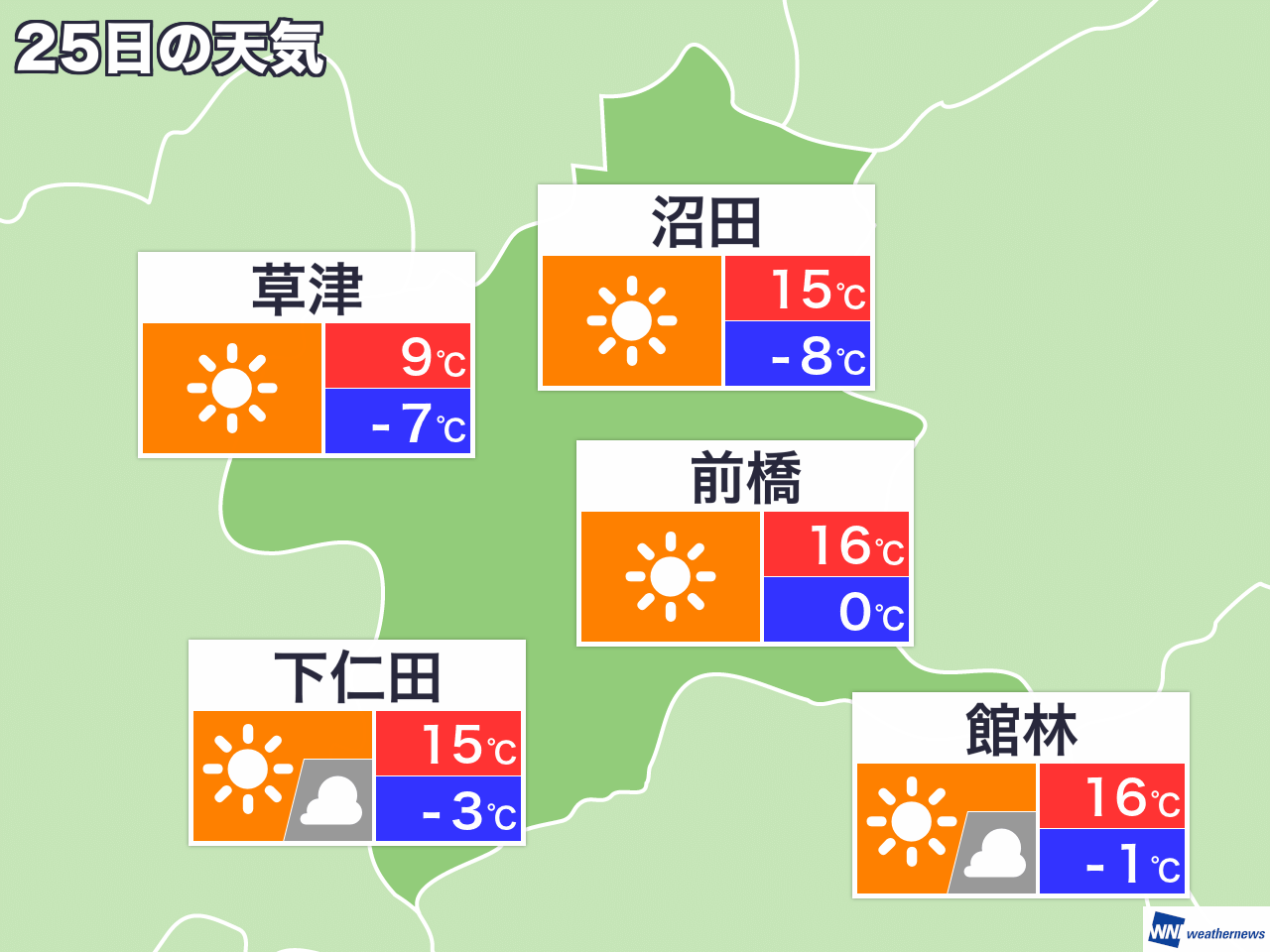 群馬 天気 予報