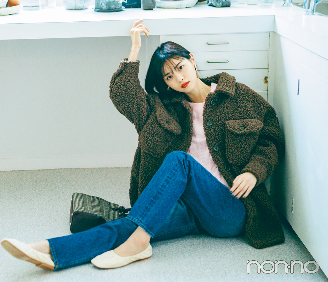 西野七瀬の推し服はボアブルゾン♡ モコモコが可愛すぎ！（non-no）