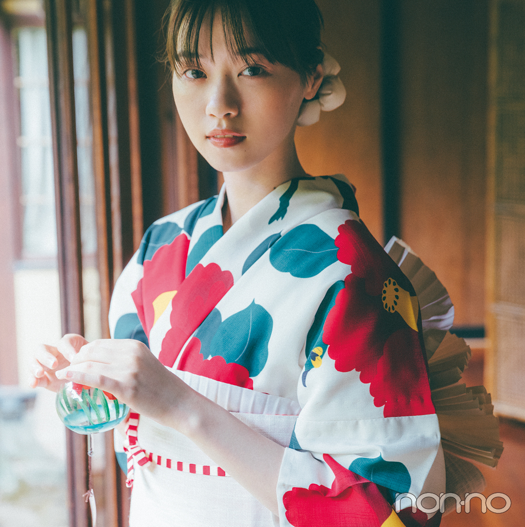 西野七瀬が着る、レトロで大人かわいい夏浴衣2021【まとめ】（non-no）