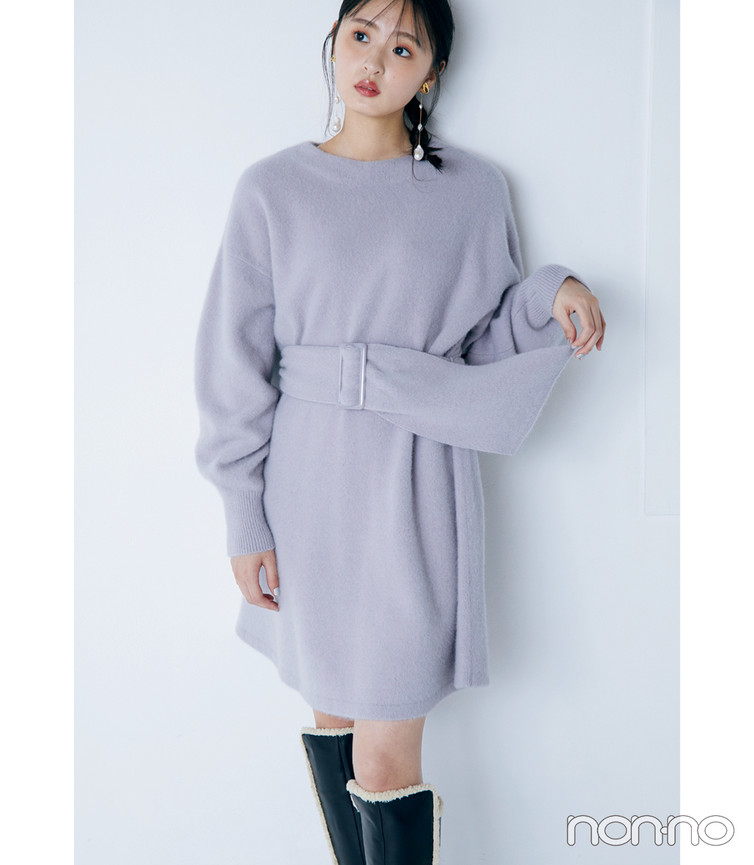 遠藤さくら の毎日ニット】12／10は「ベルトの日」（non-no）