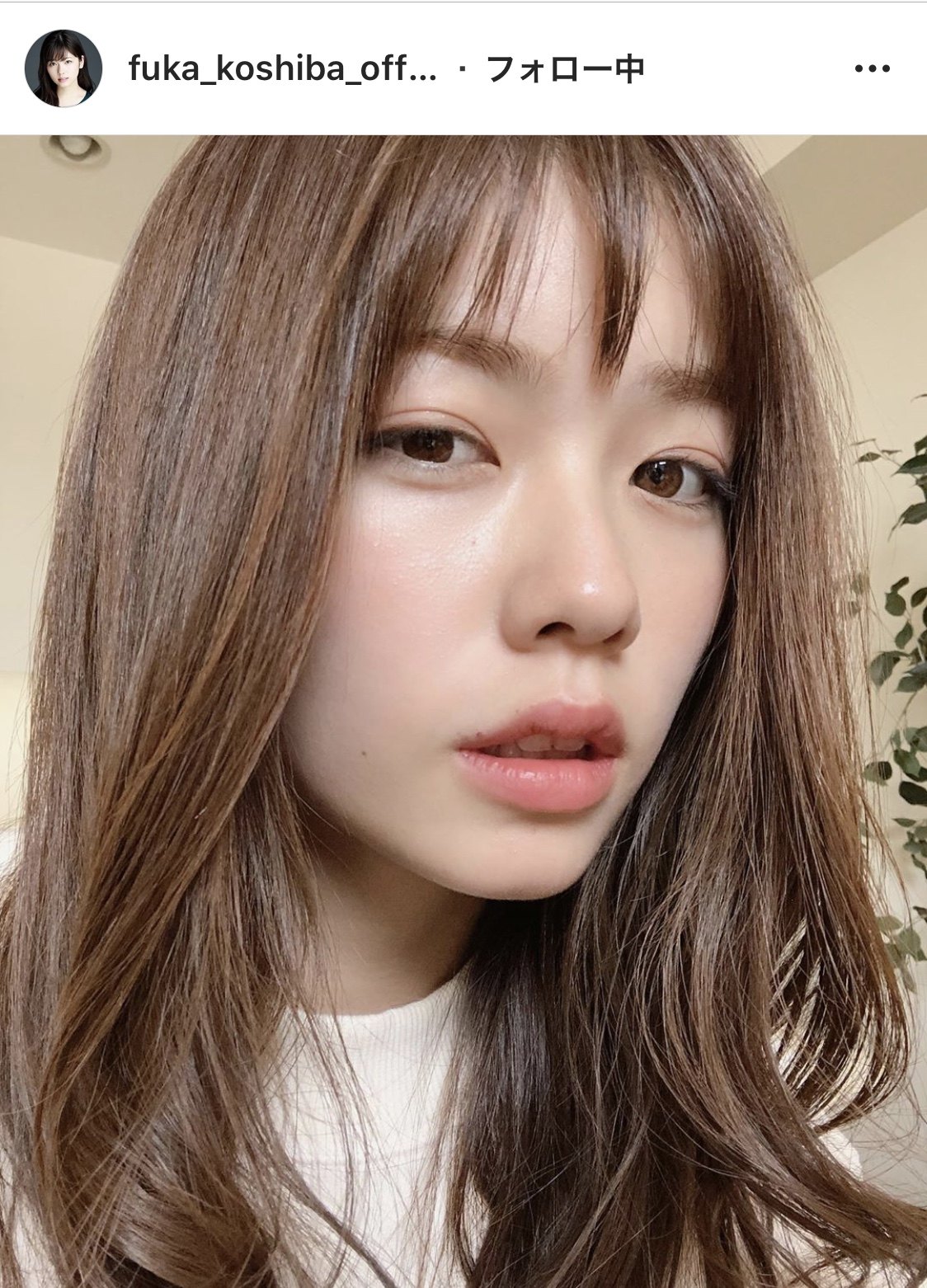小柴風花    顔アップ 