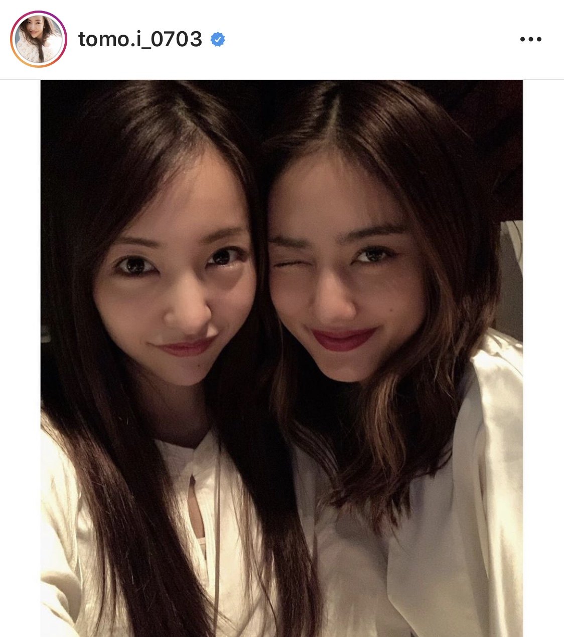 板野　似 まるで双子！”板野友美＆谷まりあのキュートな“密着SHOT”にファン絶賛「すごい似てる!!」「このコラボ最高」（ザテレビジョン）