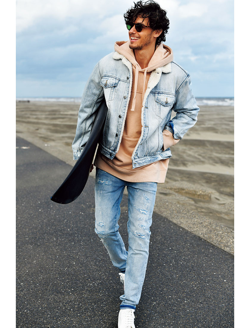 裏ボア”で手に入れる男らしさと暖かさ！（Safari）