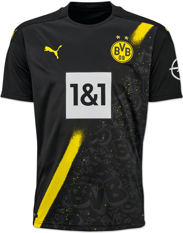 ドルトムント、「グラフィックアート」な2020-21アウェイユニフォーム