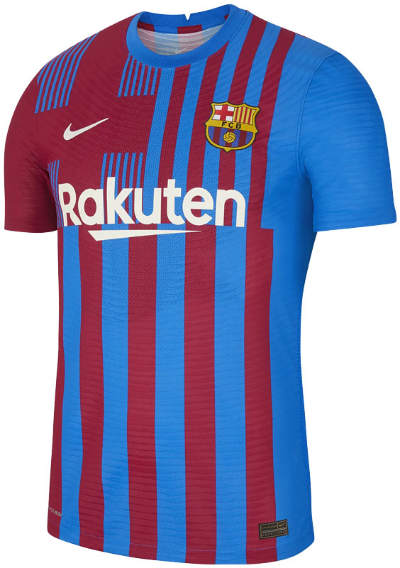 新品　バルセロナ 2022-23 エスクード・アスル　ゲームシャツ　サッカー バルセロナ、2021-22新ユニフォーム発表！“エスクード”を大胆に