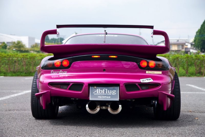 アディクションRX-7 ブラック/ピンク RX-7 Rocket Bunny☆SUKI Custom ADDICTION new☆RCボディを