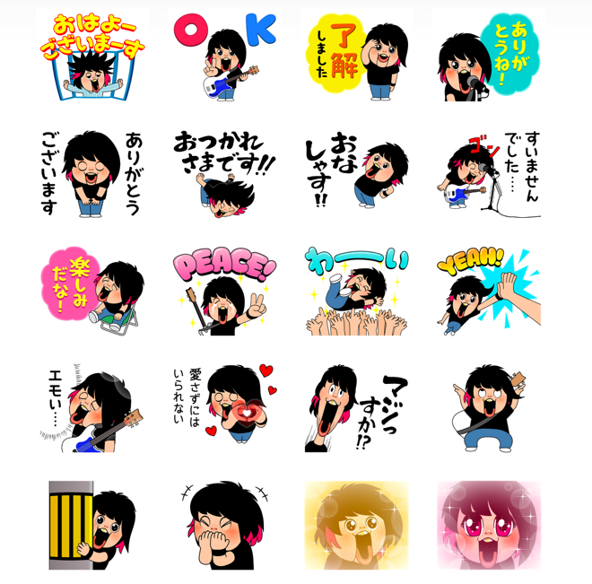 難波章浩（Hi-STANDARD／NAMBA69）のLINEスタンプが登場（BARKS）