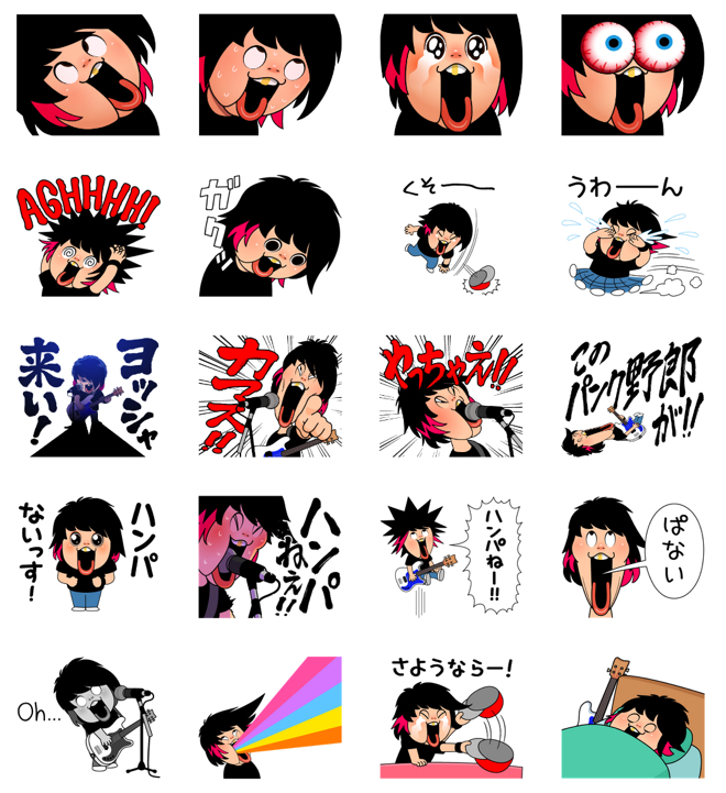 LINEスタンプ 難波章浩（Hi-STANDARD／NAMBA69）のLINEスタンプが登場（BARKS）