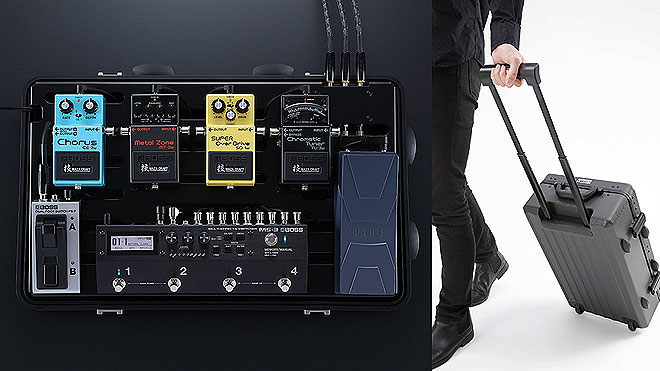 BOSS、ギター・エフェクターを機能的に収納できる軽量＆堅牢な