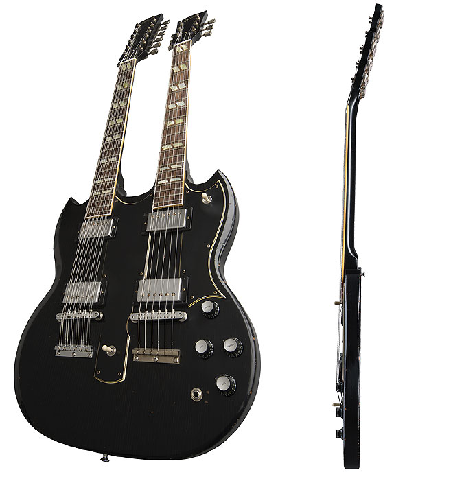 ギブソン、ダブルネックのスラッシュ最新シグネイチャーモデルを