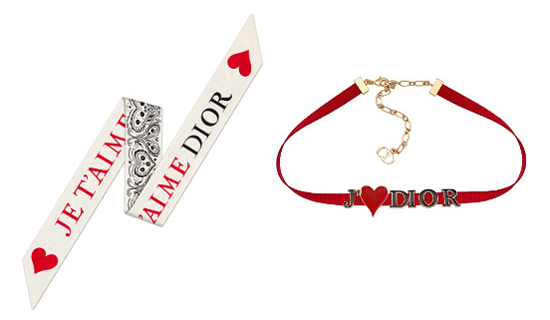 DIOR ミッツァ　シルクツイル　シルクスカーフ　ディオールBOX付き ハート柄 DIOR ミッツァ シルクツイル シルクスカーフ ディオールBOX付き ハート
