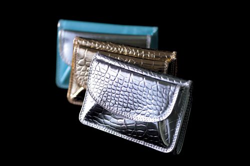 【美品】和光　クロコダイル型押し 婦人三つ折り財布  シルバー 000000003276-01.jpg?size=l&w=