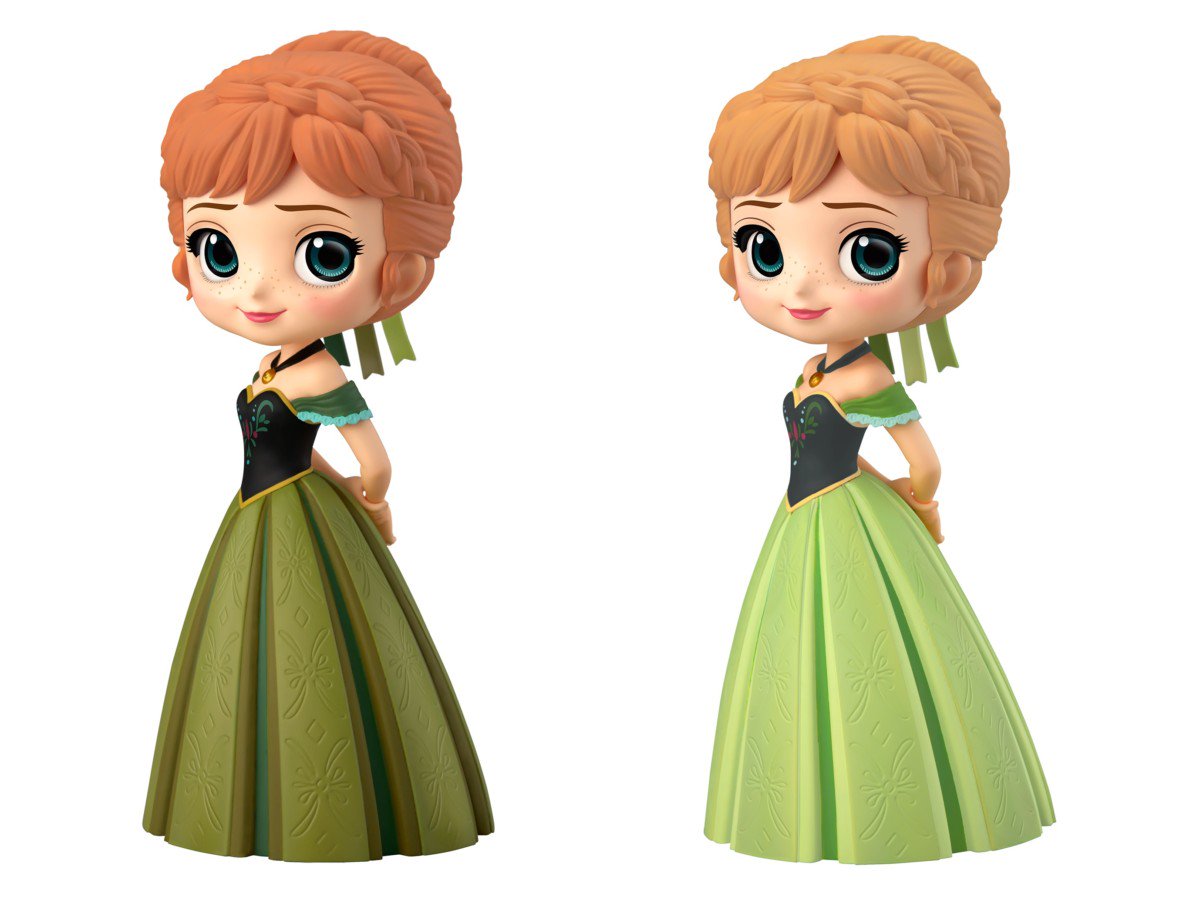 qposket Disney characters アナ エルサ coronation style 4種