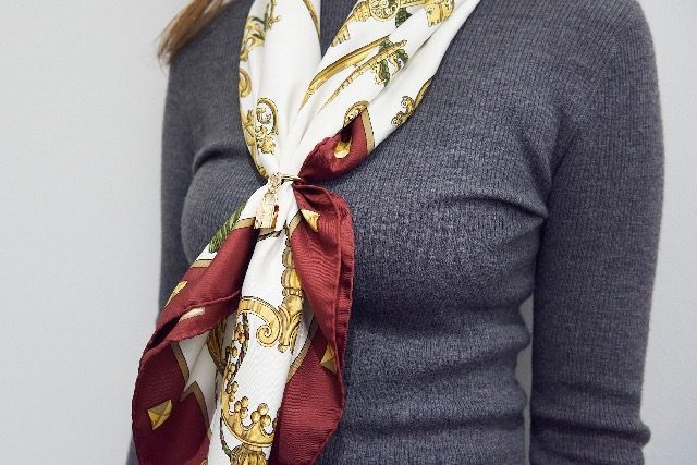 【コーデのアクセントに♪】HERMES エルメス スカーフリング 国内即発送】エルメス スカーフリング☆ゴールド (HERMES