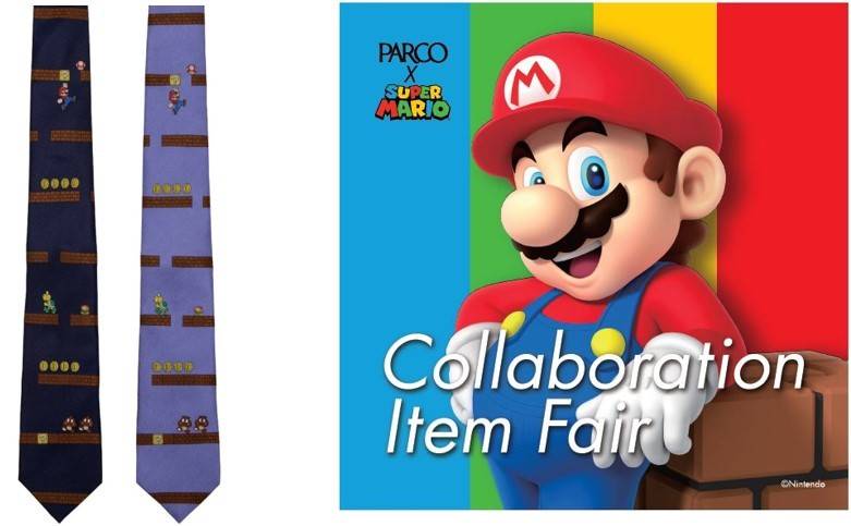 スーパーマリオがネクタイに！周りもクスッと笑顔になる限定コラボ