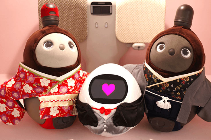 ラボット着物 執事見習いロボット「タピ太」が、あの「LOVOT」に会いに行く（ロボスタ）