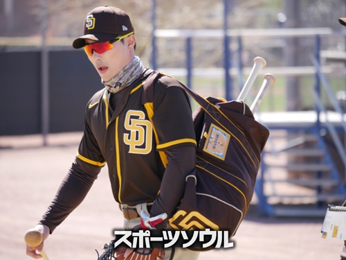 MLB ソウルシリーズ　パドレス　ジャージ　キム・ハソン　M ダルビッシュ MLB キム・ハソン パドレス ユニフォーム 2024 MLB World Tour ソウル