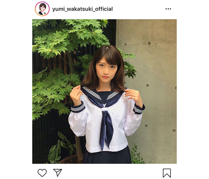 乃木坂４６若月佑美の生写真 元乃木坂46・若月佑美が眩しいセーラー服ショット公開！ドラマ