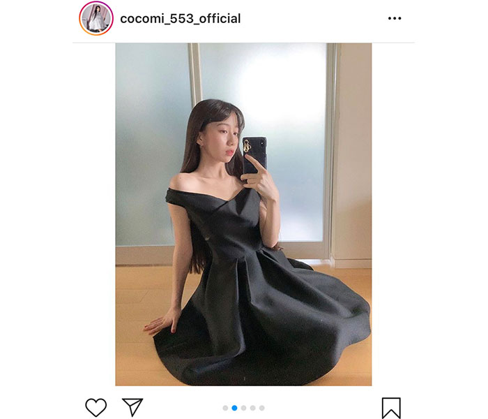 Cocomi、肩出し黒ドレスのおすましポートレート公開(WWS Cocomi、肩出し黒ドレスのおすましポートレート公開(WWS