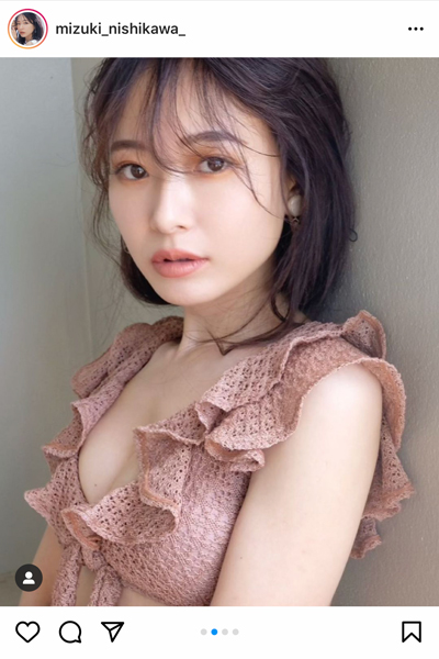 西川瑞希、フリルが可愛いCherie Monaの水着姿を披露！「可愛い