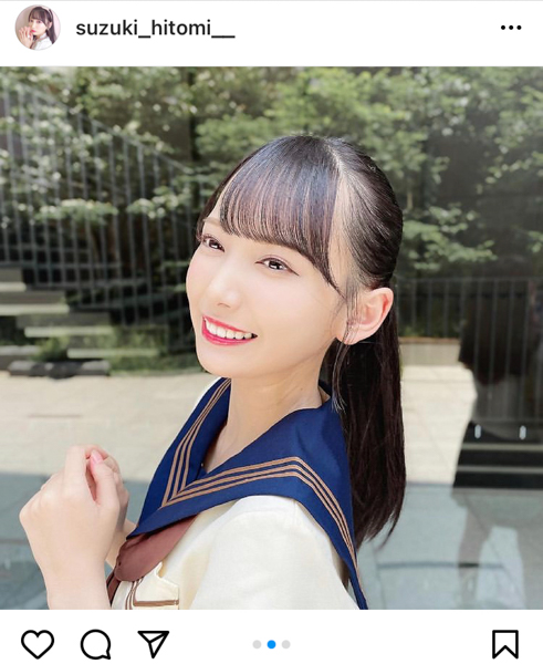 ≠ME（ノイミー）鈴木瞳美、“最高”の同級生ショットに歓喜の声