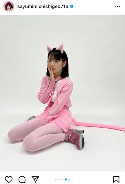 道重さゆみ、全身が可愛すぎる猫ショットにファン歓喜（WWSチャンネル）