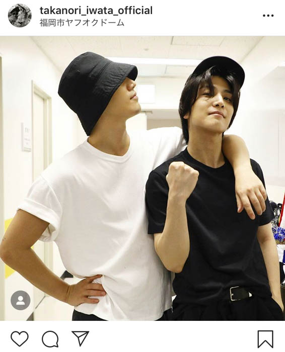 三代目JSB・岩田剛典、登坂広臣との2ショットを掲載にファン歓喜の声