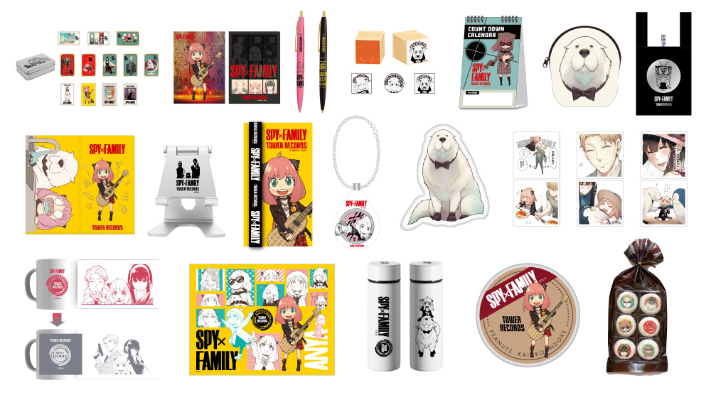 SPY×FAMILY」 × タワーレコードカフェがのコラボ！描き下ろしイラスト