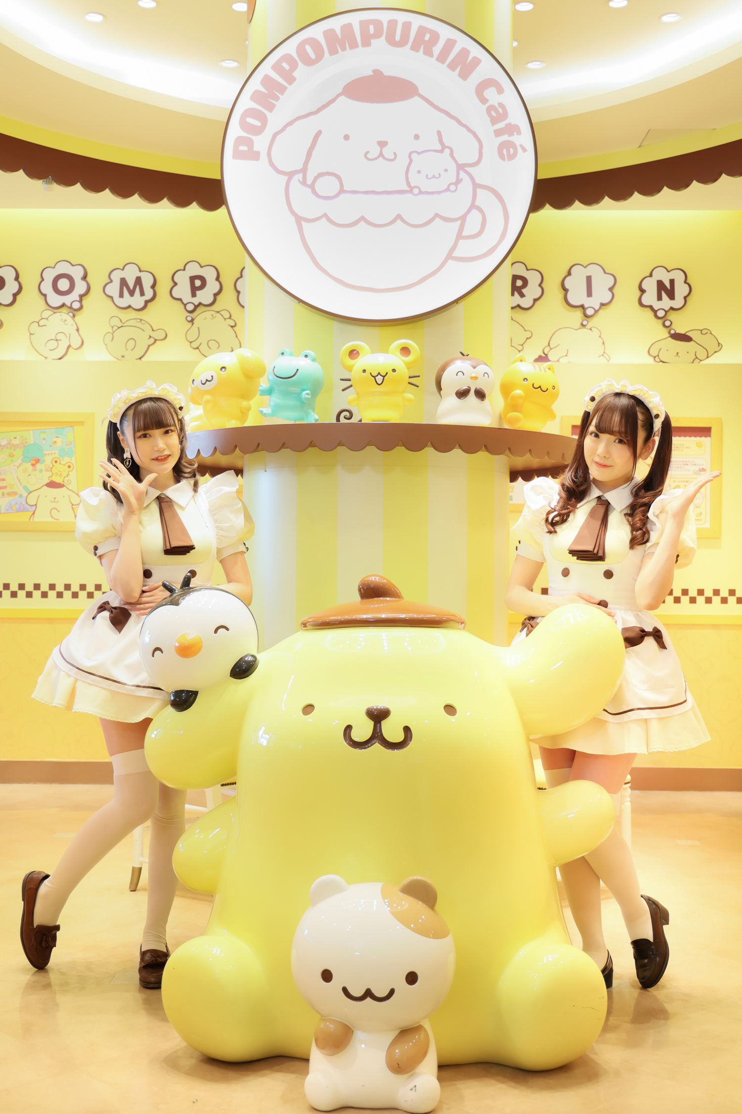 ポムポムプリンコラボのメイドカフェが原宿にオープン（もしもし