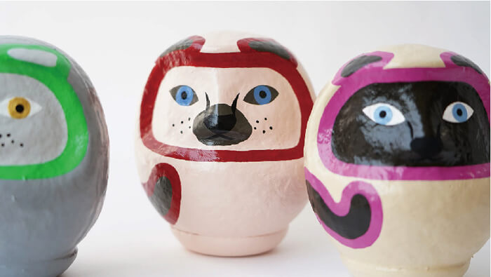 【限定出品】ダルマのアート作品 元祖ART達磨/うたげやだるま/ 大阪土産/だるま/日本/ART/JAPAN