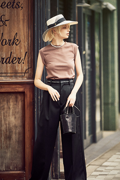 この夏の注目色 ｢ブラウン｣の着こなしサンプル16（GISELe）