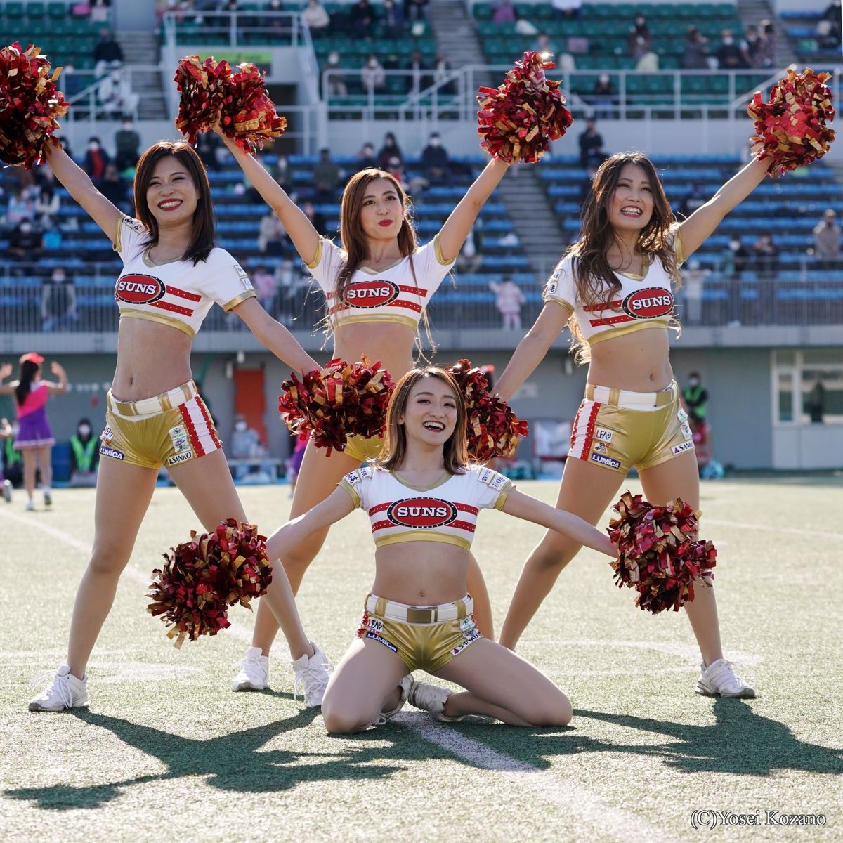 チアリーダーウェア 赤と白 プラスサイズの赤と白の男性用チアユニフォーム - CSTOWNCHEER