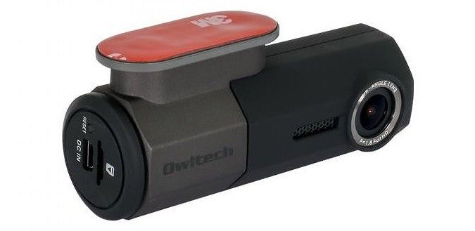 視界を邪魔しない。スリムな筒状のドライブレコーダー「OWL
