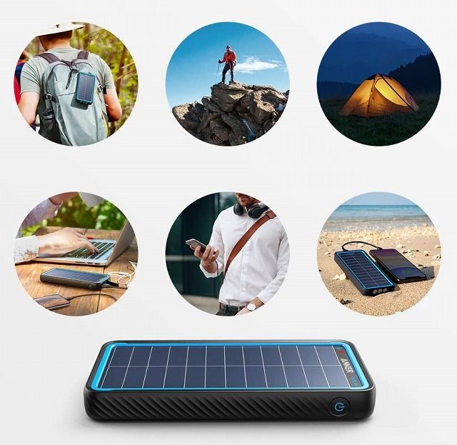 キャンプや停電で心強い。ソーラーパネル付きモバイルバッテリー「Anker PowerCore Solar 10000」登場（AppBank Store  マガジン）