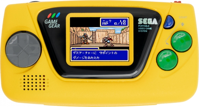 ゲームギアイエロー 発売30周年のセガの携帯ゲーム機「ゲームギア」から極小サイズの