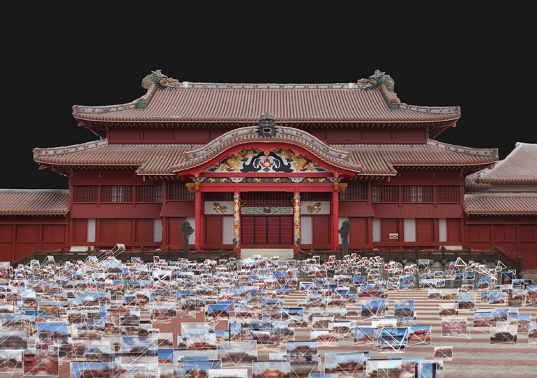 琉球三線　貴重な首里城画 琉球新報「天国の首里城」 - 三線教室 ONLINE 東京 by 豊岡マッシー