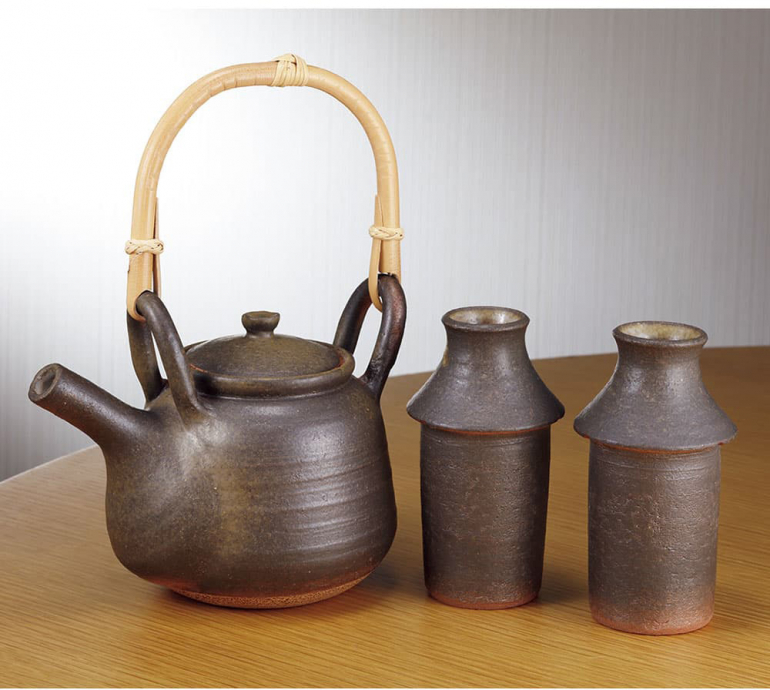 長谷製陶　一燗人 熱燗セット 徳利約180ml 直火 OK AZS-33 一燗人(AZS-33) - 伊賀焼窯元 長谷園 公式通販