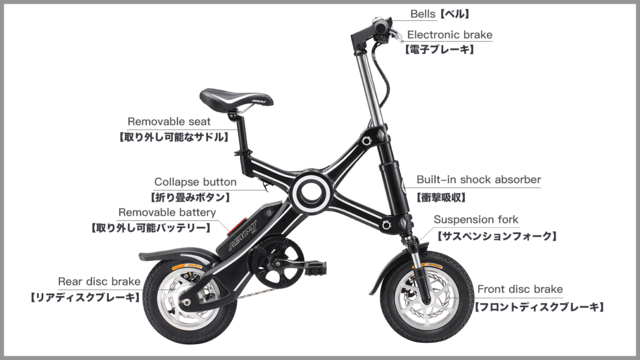 坂道もラクに駆け上がる！通勤に使いたい折りたたみ型電動アシスト自転車「EV-BIKE X3」（＠DIME）