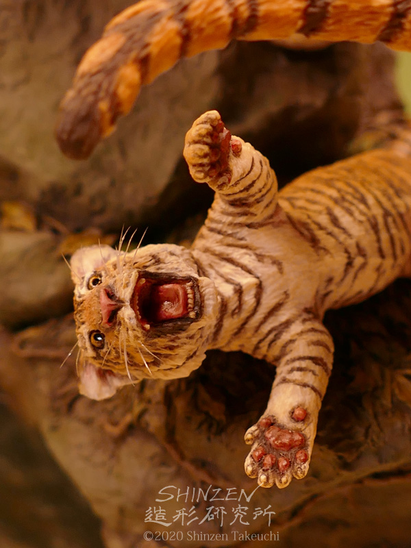 虎の作品 寅年じゃなくても欲しくなる！SNSで話題の超リアルな「虎の模型」製作