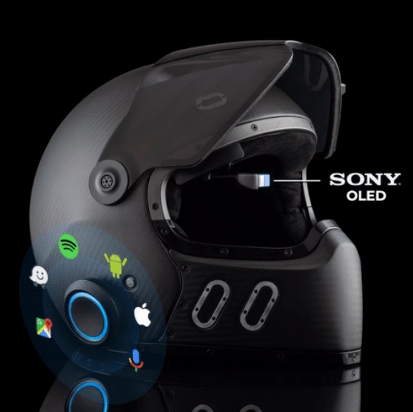 手持ちのヘルメットをスマート化できるHUDが5万円弱！で登場するかも