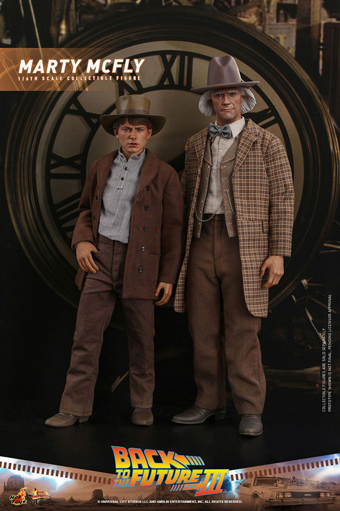 BTTF PART3 マーティ・マクフライ＆エメット・ブラウン博士(大時計) BTTF PART3 マーティ・マクフライ＆エメット・ブラウン博士(大