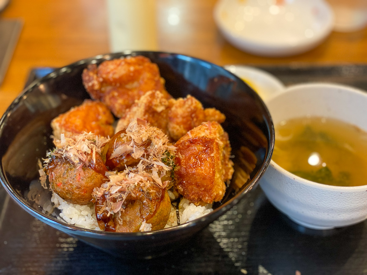 たこ焼き と ご飯