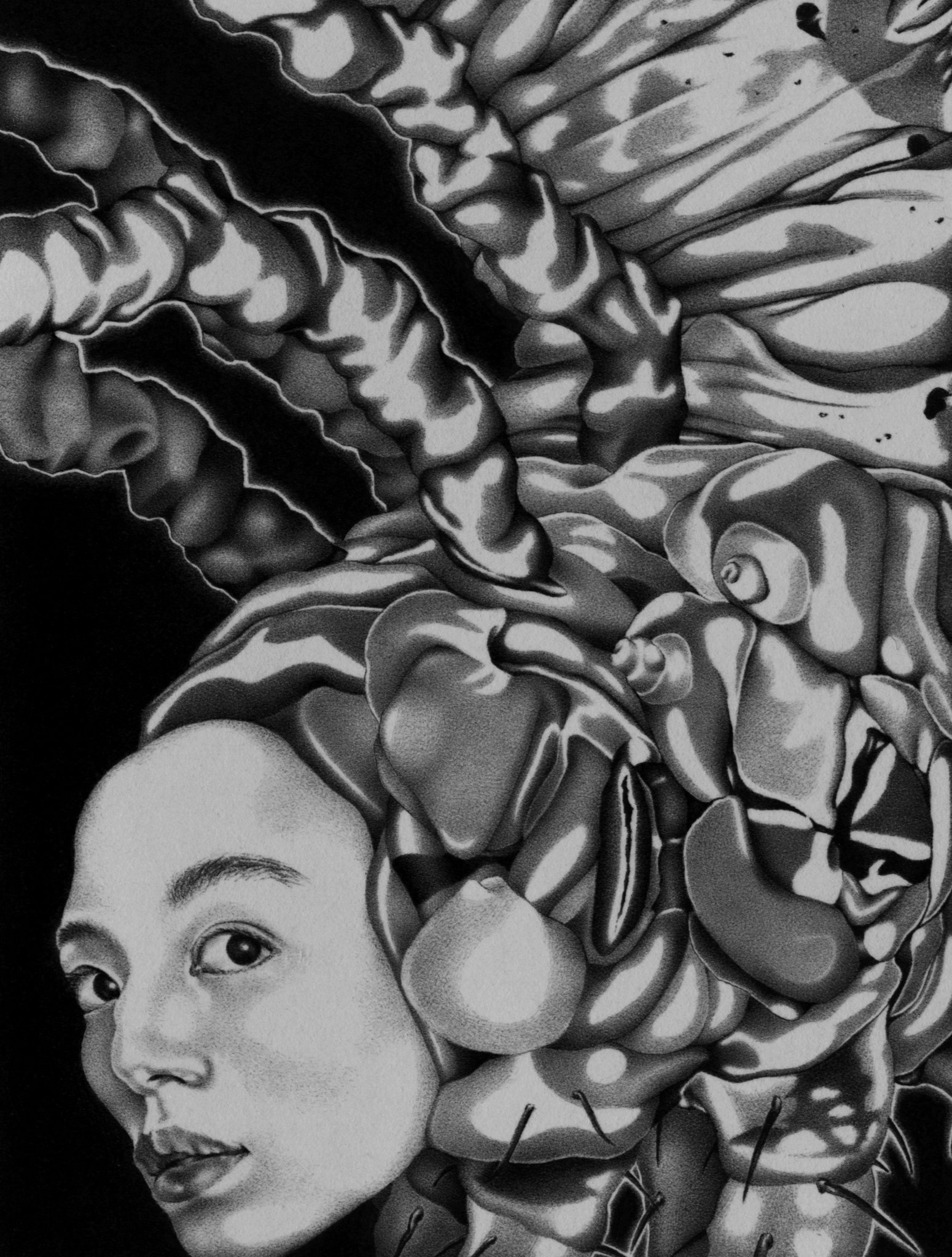 光宗薫が6年ぶりに個展開催、ボールペン画を展示（FASHIONSNAP）