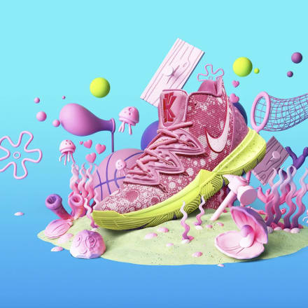 スポンジ・ボブのキャラクターがシューズに、ナイキ×カイリー