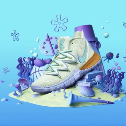スポンジ・ボブのキャラクターがシューズに、ナイキ×カイリー