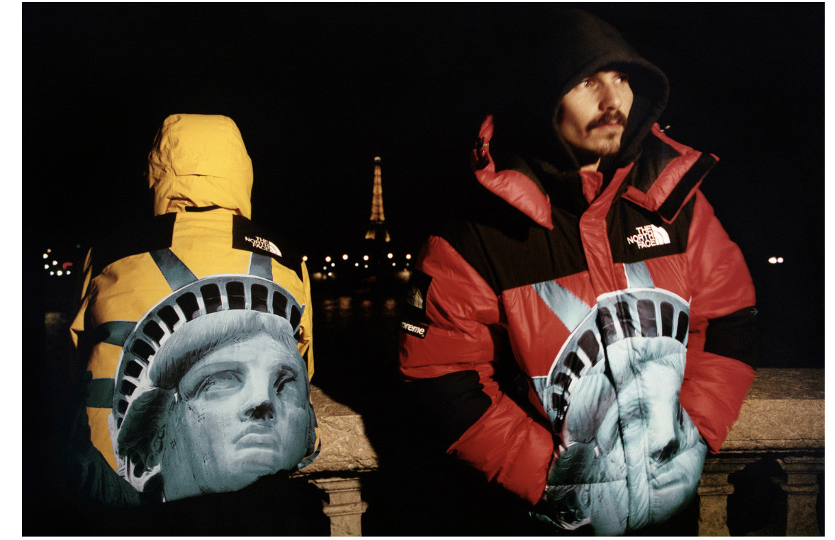 シュプリーム×ザ・ノース・フェイス19年秋冬、自由の女神をオマージュ