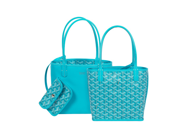 ゴヤール」が伊勢丹新宿店でポップアップ開催、ターコイズブルーの限定