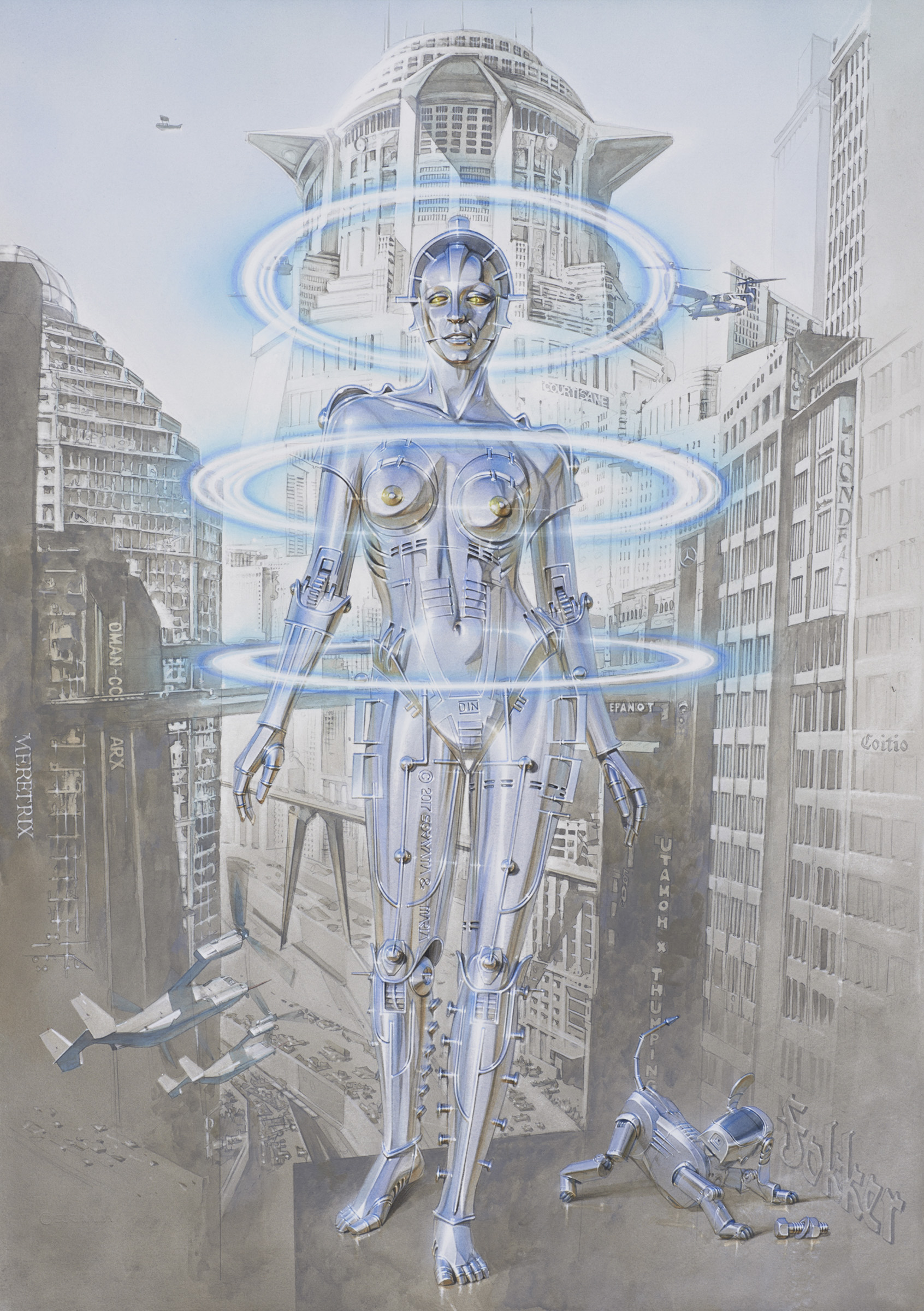 セクシーロボット」で知られる空山基の新作個展がNANZUKAで開催