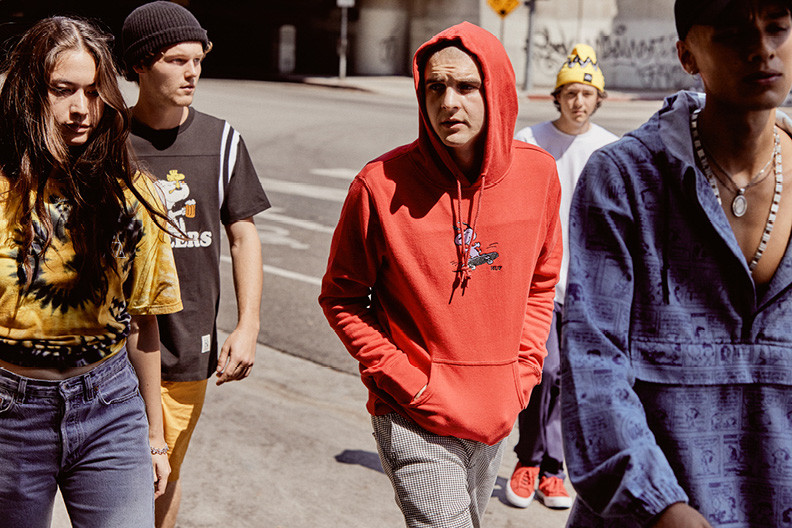 デニムアノラック ハフ HUF スヌーピー ピーナッツ コラボ Lサイズ HUF